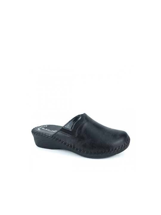 Women's leather slippers fild sparta21 black