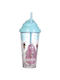 Tpster Glass Water made of Plastic with straw 380ml