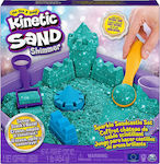 Spin Master Joc de construcție cu nisip Kinetic Sand Sparkle Sandcastle Set Green pentru copii de 3++ ani