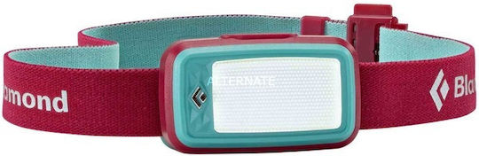 Black Diamond Headlamp LED IPX4 with Maximum Brightness 30lm Red