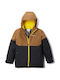 Kids' Sports Jacket Short with Hood Multicolour Alpine Action