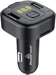 Powertech FM Transmitter Αυτοκινήτου με Bluetooth / MicroSD / USB