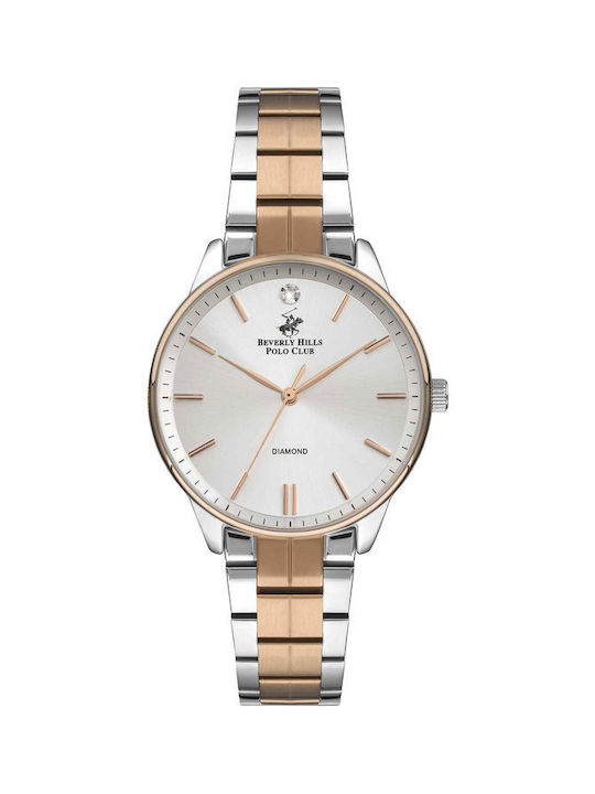 Beverly Hills Polo Club Watch with Metal Bracelet