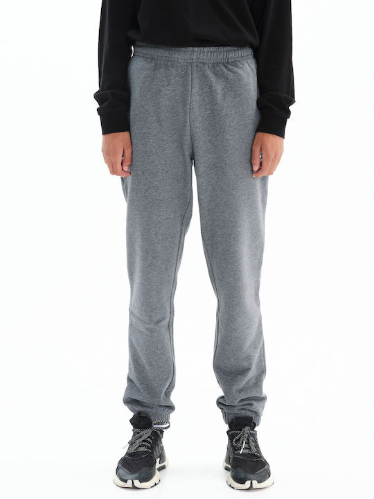 Emerson Sweatpants with Elastic Dark Grey Melange