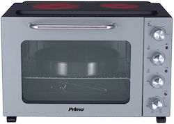 Primo PREO-40387 Ηλεκτρικό Φουρνάκι 50lt με 2 Εστίες και Αέρα