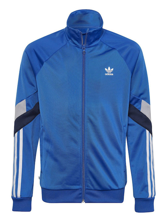 Adidas Αθλητική Παιδική Ζακέτα για Αγόρι Μπλε Track Top