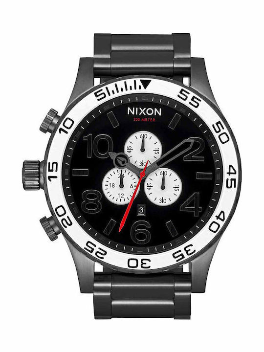 Nixon Ανδρικό Ρολόι 51mm Χρονογράφος Μπαταρίας ...