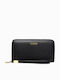 Large Leather Women's Wallet Classic with RFID Black