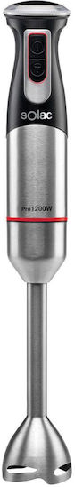 Solac BA5608 Ραβδομπλέντερ με Ανοξείδωτη Ράβδο 1200W Ασημί