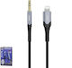 Remax RC-C015i Braided 3.5mm to Lightning Cable Black 1m (RC-C015i)