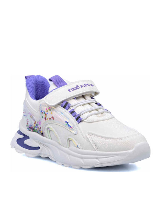 Παιδικά Sneakers με Σκρατς Λευκά