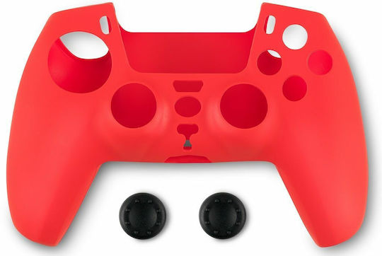 Spartan Gear Silicone PS5 Controller Protective Case Red