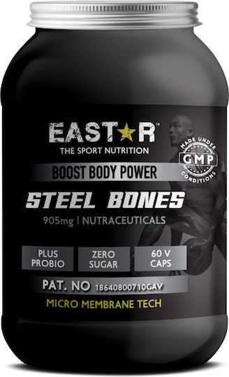 Eastar Steel Bones 905mg Special Food Supplement for Joints and Bones 60 Capsules
