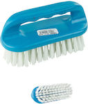 F.F. Group Νο48 Plastic Cleaning Brush with Handle Blue 15,5x6cm