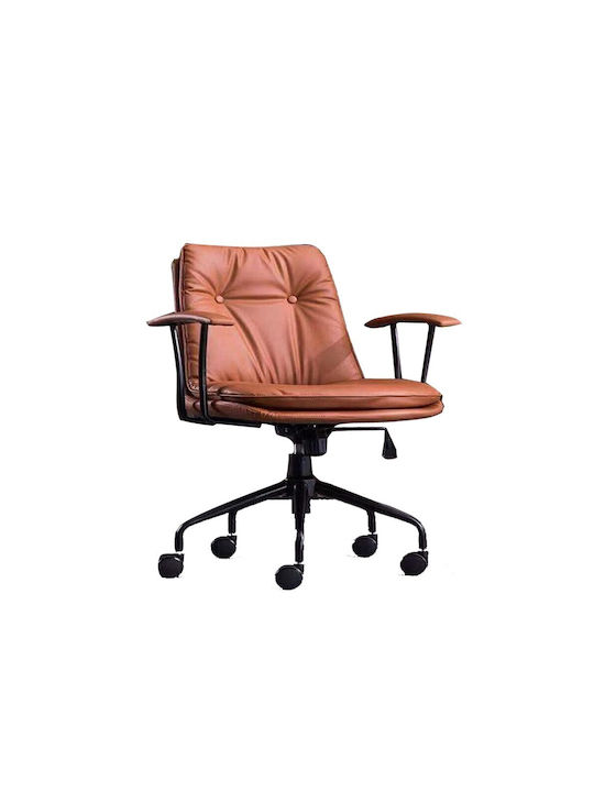 Favor Executive Reclining Office Chair with Fixed Arms Brown Avant Garde