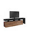 TV Stand Black - Light Walnut L220xW40xH52cm