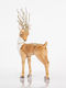 Eurolamp Christmas Fabric Figure Deer Gold Height 39cm Glitter