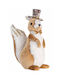 Eurolamp Weihnachtliche Stoff Figur Eichhörnchen Braun Höhe 27cm