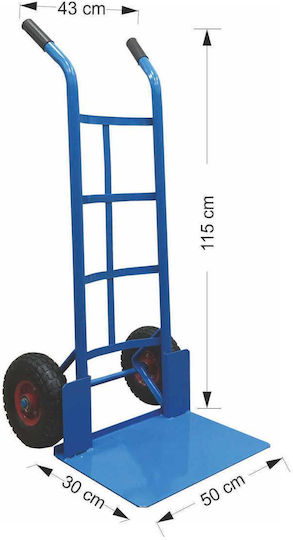 Ningbo Καρότσι Μεταφοράς για Φορτίο Βάρους έως 250kg σε Μπλε Χρώμα