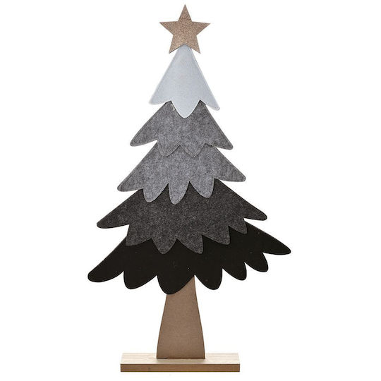 Christmas Decorative Fabric Tree 63cm Gray