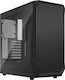 Fractal Design Focus 2 Midi Tower Компютърна кутия със странично прозорче Black TG