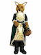 Iliadis Christmas Figure Length 36cm with Basket Fox figurine