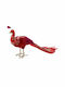Iliadis Weihnachtliche Stoff Figur Pfau Rot Höhe 38cm
