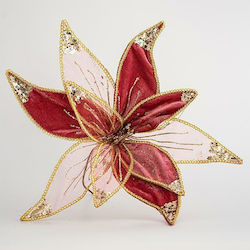 Eurolamp Christmas Fabric Decorative Flower 40cm