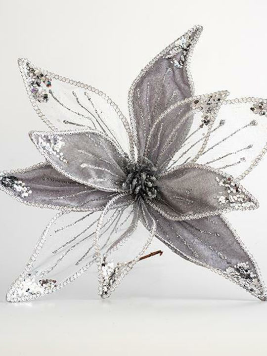 Eurolamp Christmas Fabric Decorative Flower 40cm