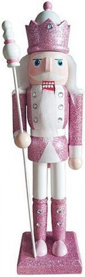 Eurolamp Nutcracker de Crăciun Lemn Roz Înălțime 30cm.