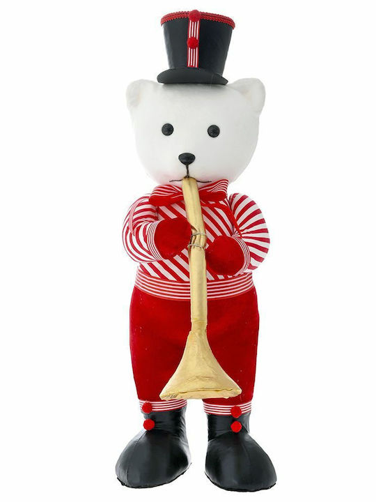 Iliadis Christmas Figure Bear Red Height 62cm with Trumpet