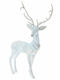 Iliadis Christmas Deer Figure Light Blue 55x37x19cm