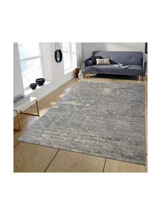 Carpets embossed Castello Grey Light-White 160X210cm GR619-GW-160