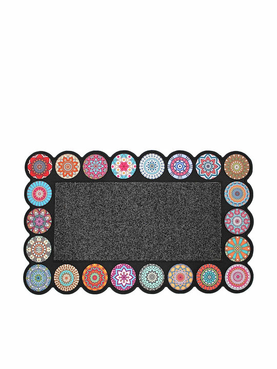 Douceur d'Intérieur Entrance Mat Carpet L-C Rosacolor Gray 45x75cm