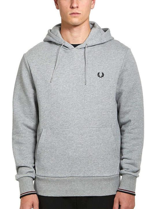 Fred Perry Φούτερ με Κουκούλα Γκρι