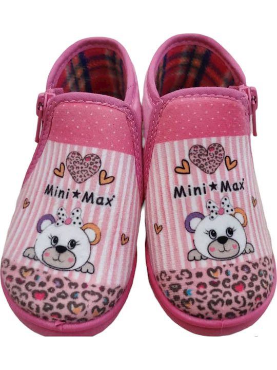 Mini Max Ανατομικές Παντόφλες Μποτάκια Ροζ G-lory
