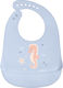 Saro Ocean Sea Waterproof Bib Silicone with Button & Pocket Light Blue