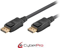 CyberPro Cable DisplayPort male - DisplayPort male 1m Black (CP-DP010) CyberPro Cable DisplayPort male - DisplayPort male 1m Black (CP-DP010)