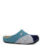 Anatomical Leather Women's Slippers Blue