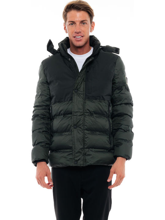 Biston Geacă De Iarnă Puffer Verde