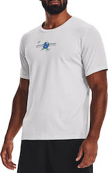 Under Armour Ανδρικό T-shirt Λευκό με Στάμπα
