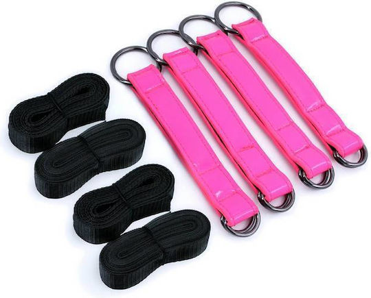 Ns Novelties Electra Play ThingsTie Down Straps Ιμάντες Ακινητοποίησης Pink / Black