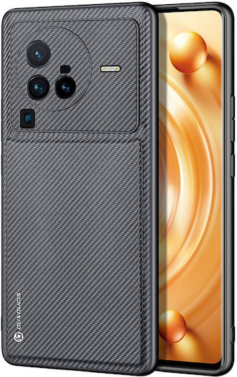 Dux Ducis Fino Umschlag Rückseite Kunststoff Schwarz (Vivo X80 Pro)
