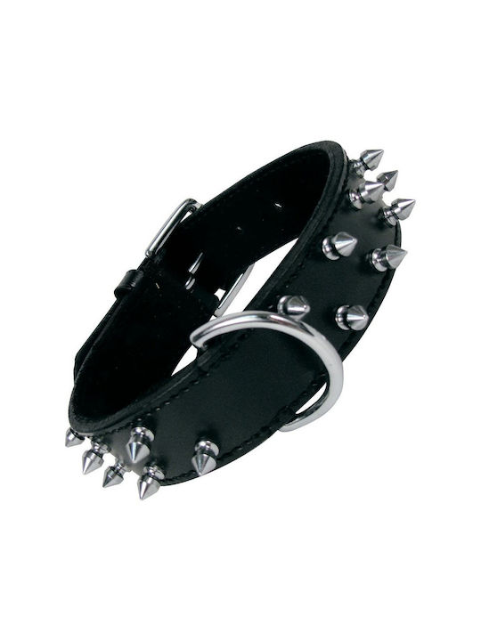 Gloriapets Dog Collar Leather in Black color 50cm