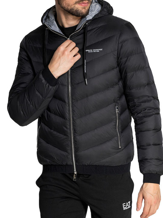 Winter Jacke Puffer Black/melange Grey