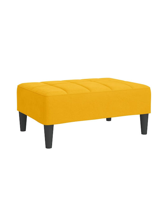 Stools Footstool Upholstered with Velvet Yellow 1pcs 78x56x32cm