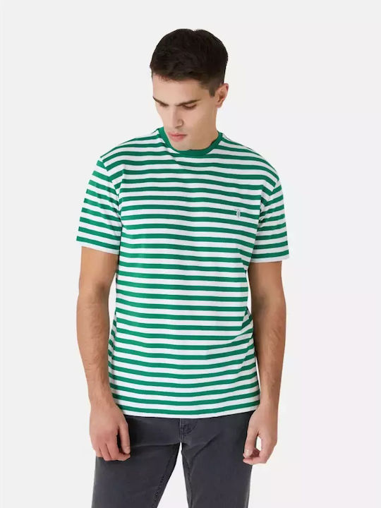 Trussardi T-shirt Bărbătesc cu Mânecă Scurtă Wh...