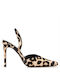 Envie Shoes Brown Heels Animal Print