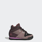 Adidas Παιδικά Μποτάκια Πεζοπορίας Terrex Climawarm Snowpitch Shadow Maroon / Purple / Pulse Lilac