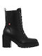 Robinson Leder Damen Knöchelstiefel Black/Nikel